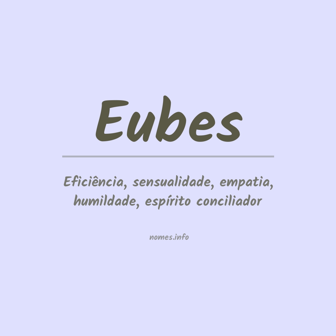Significado do nome Eubes
