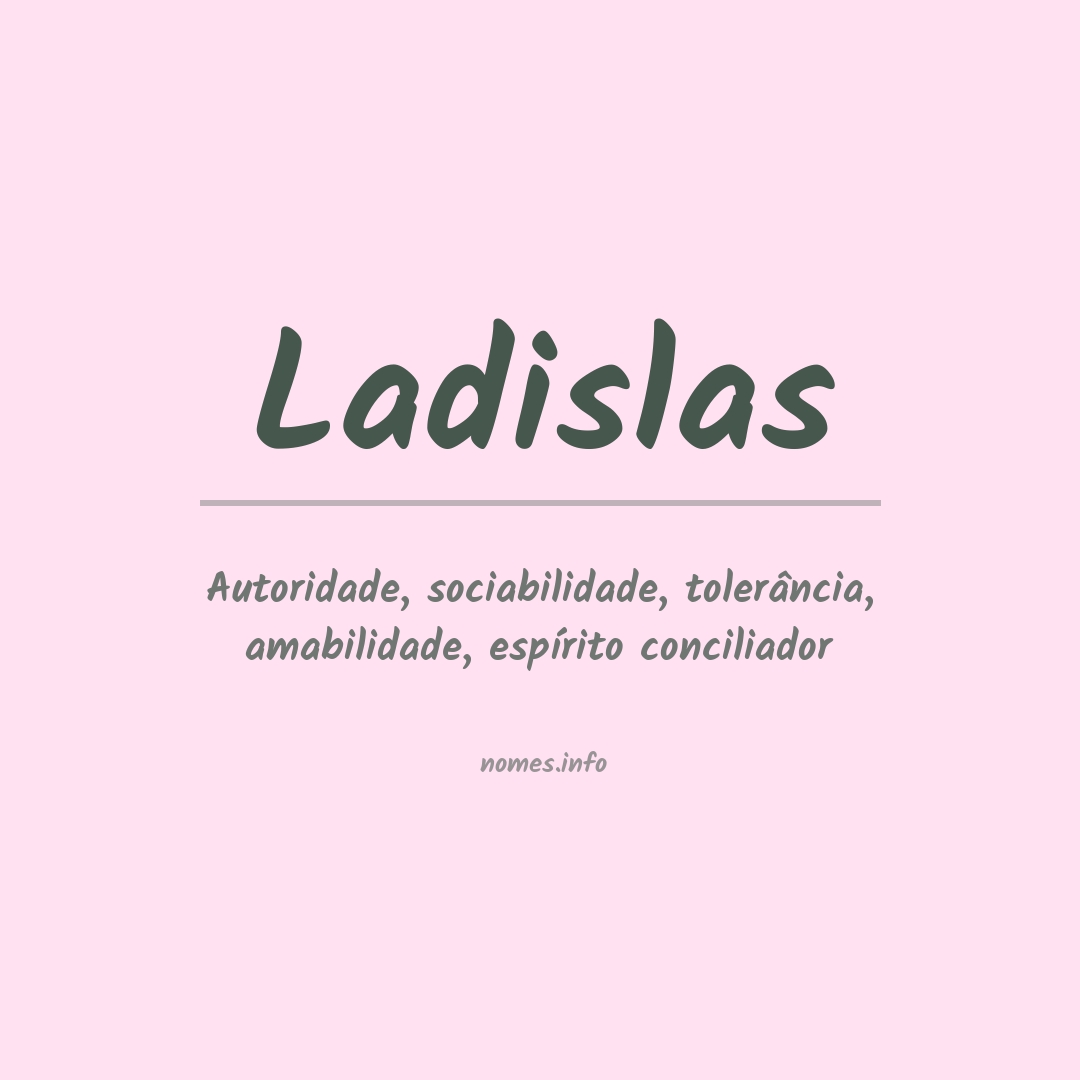 Significado do nome Ladislas