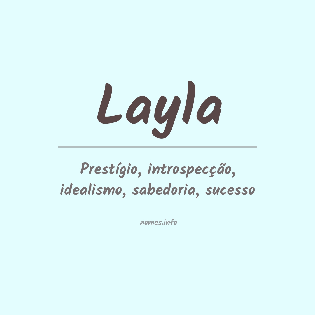 Significado do nome Layla