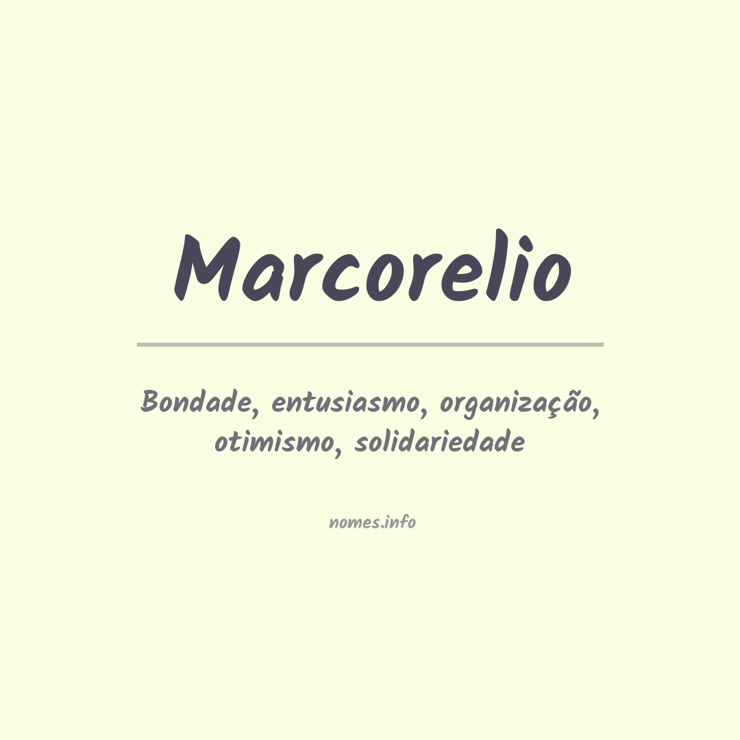 Significado Do Nome Marco Aurelio