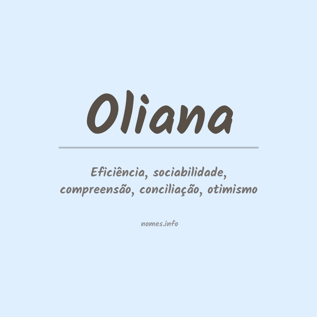 Significado do nome Oliana