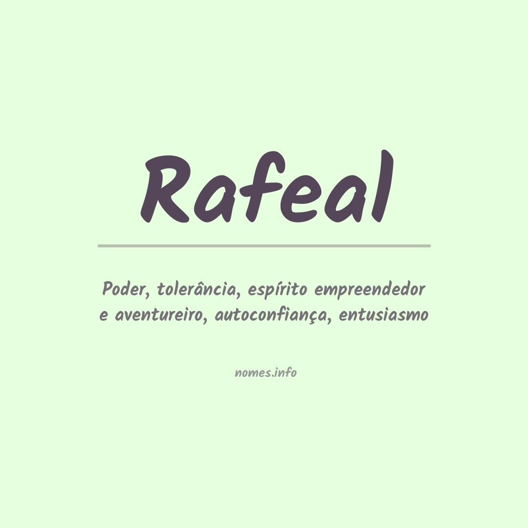 Significado do nome Rafeal