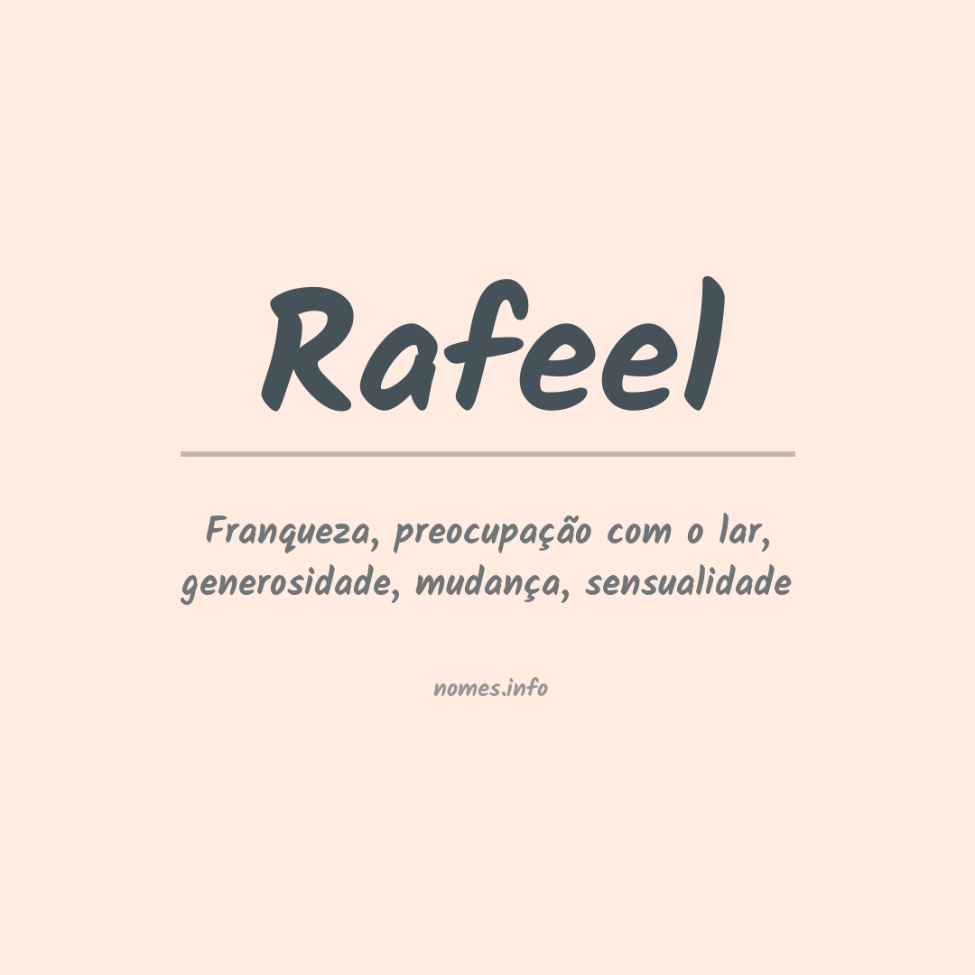 Significado do nome Rafeel