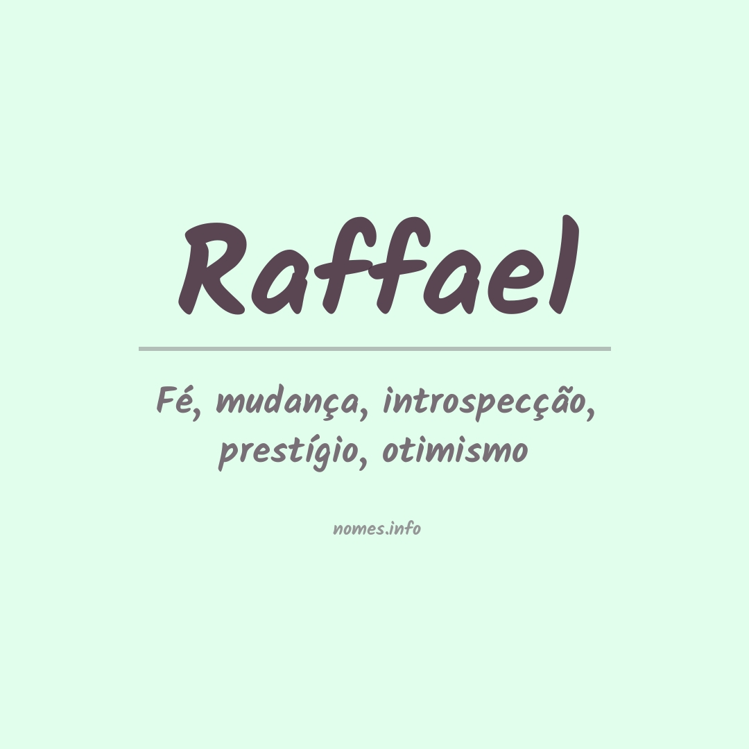 Significado do nome Raffael