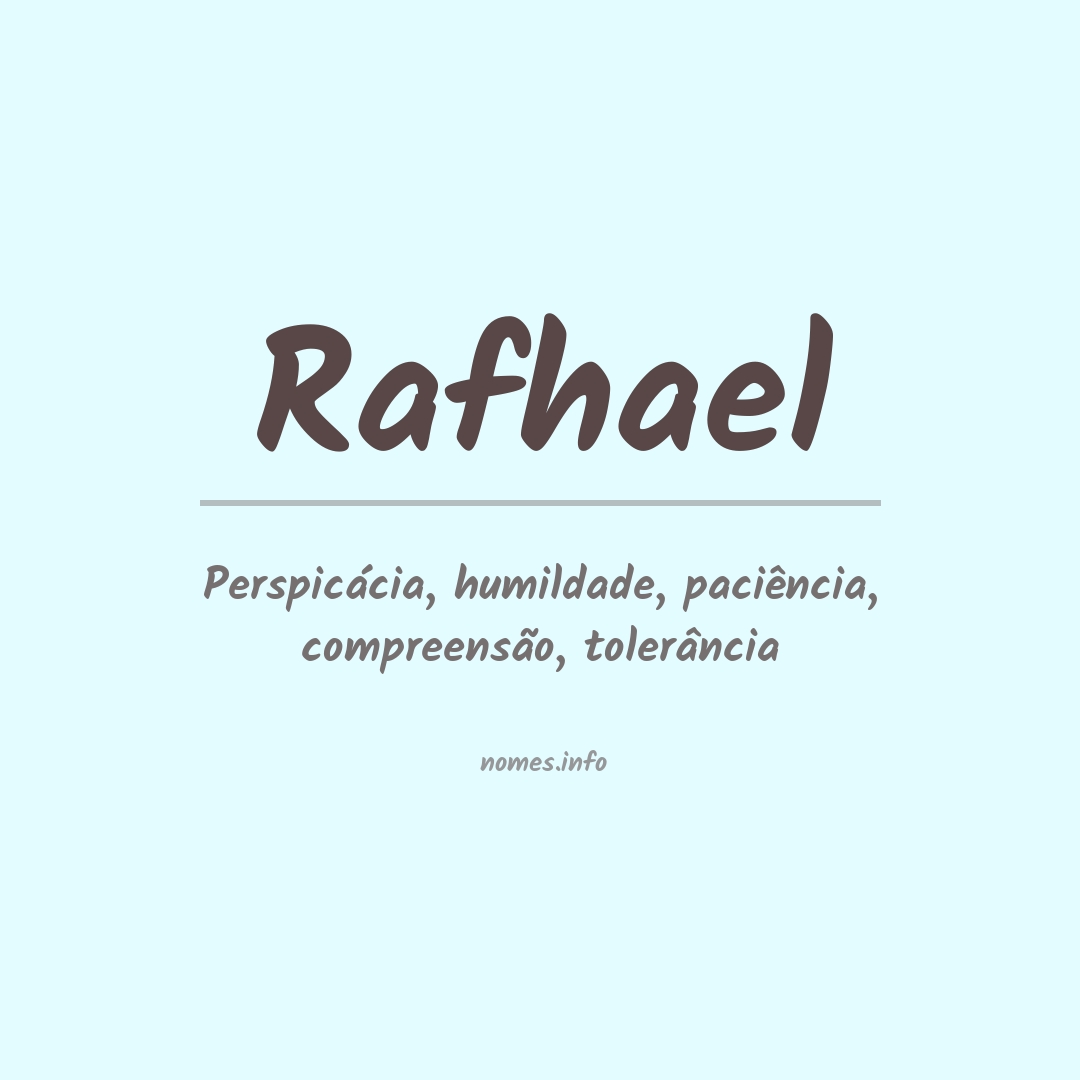 Significado do nome Rafhael
