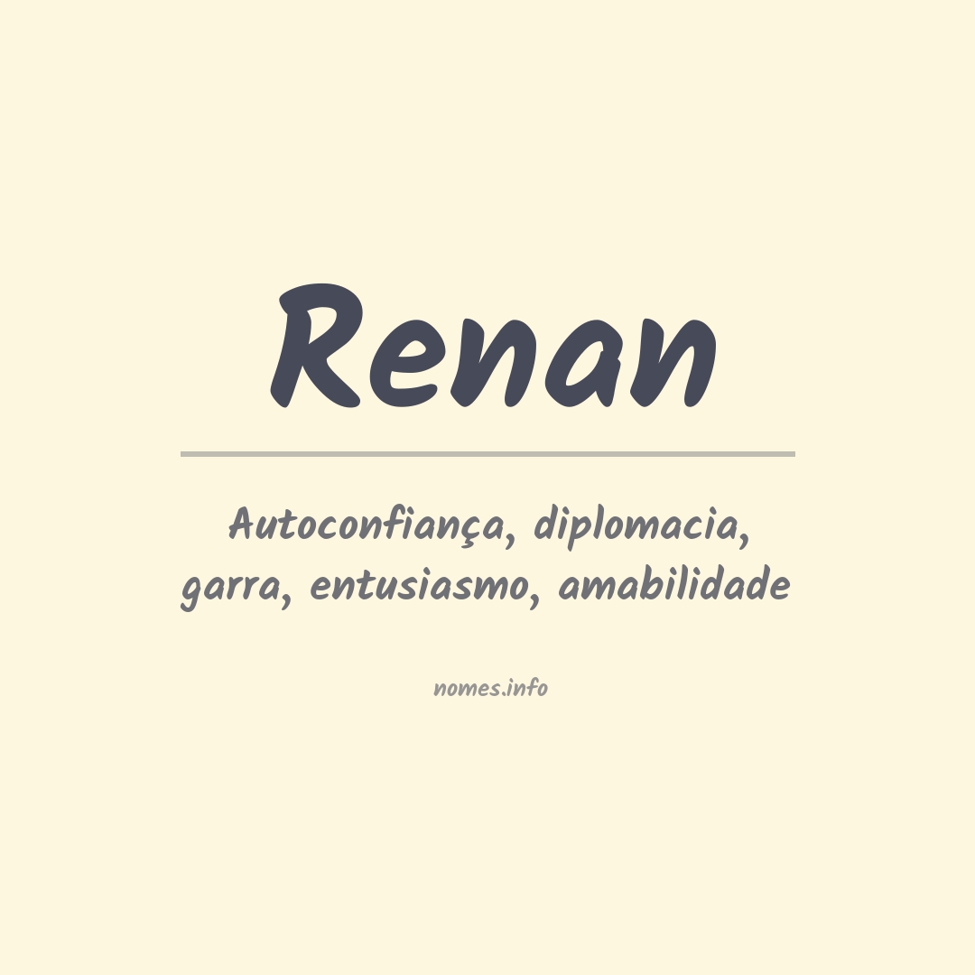 Significado do nome Renan