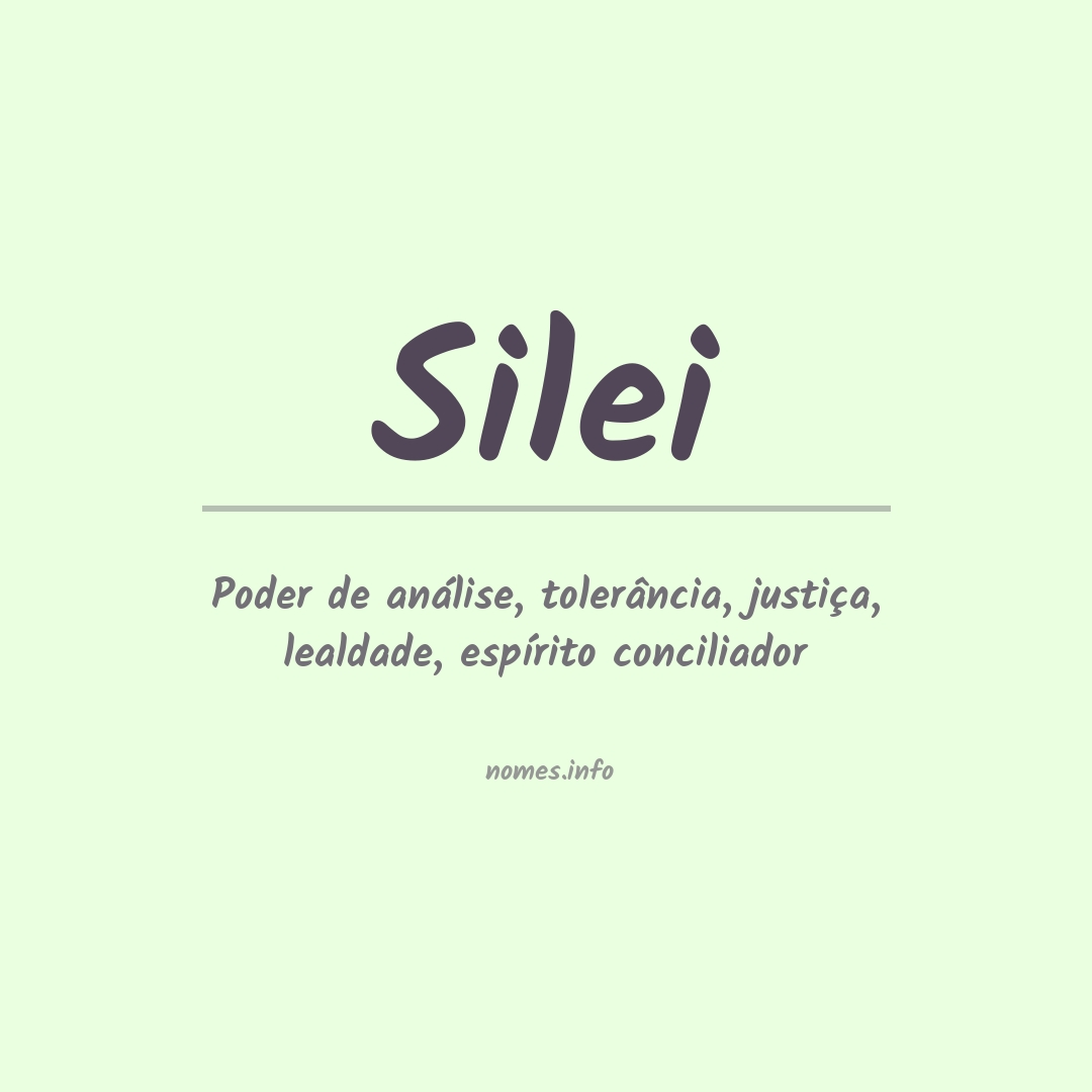 Significado do nome Silei