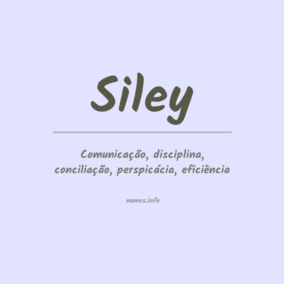 Significado do nome Siley