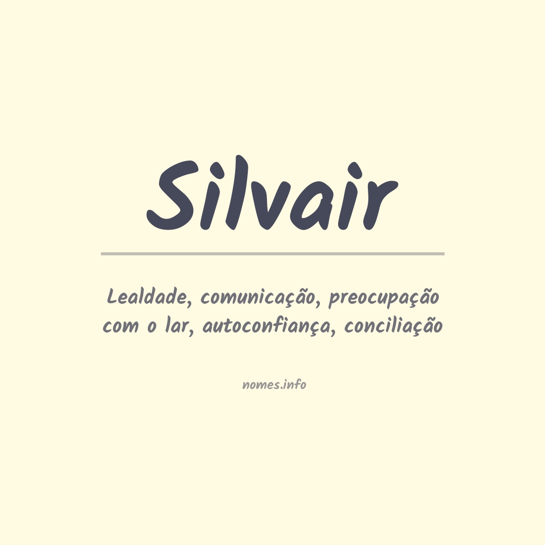 Significado do nome Silvair