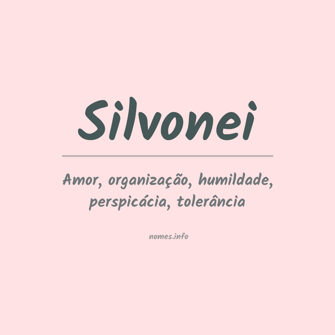 Significado do nome Silvonei