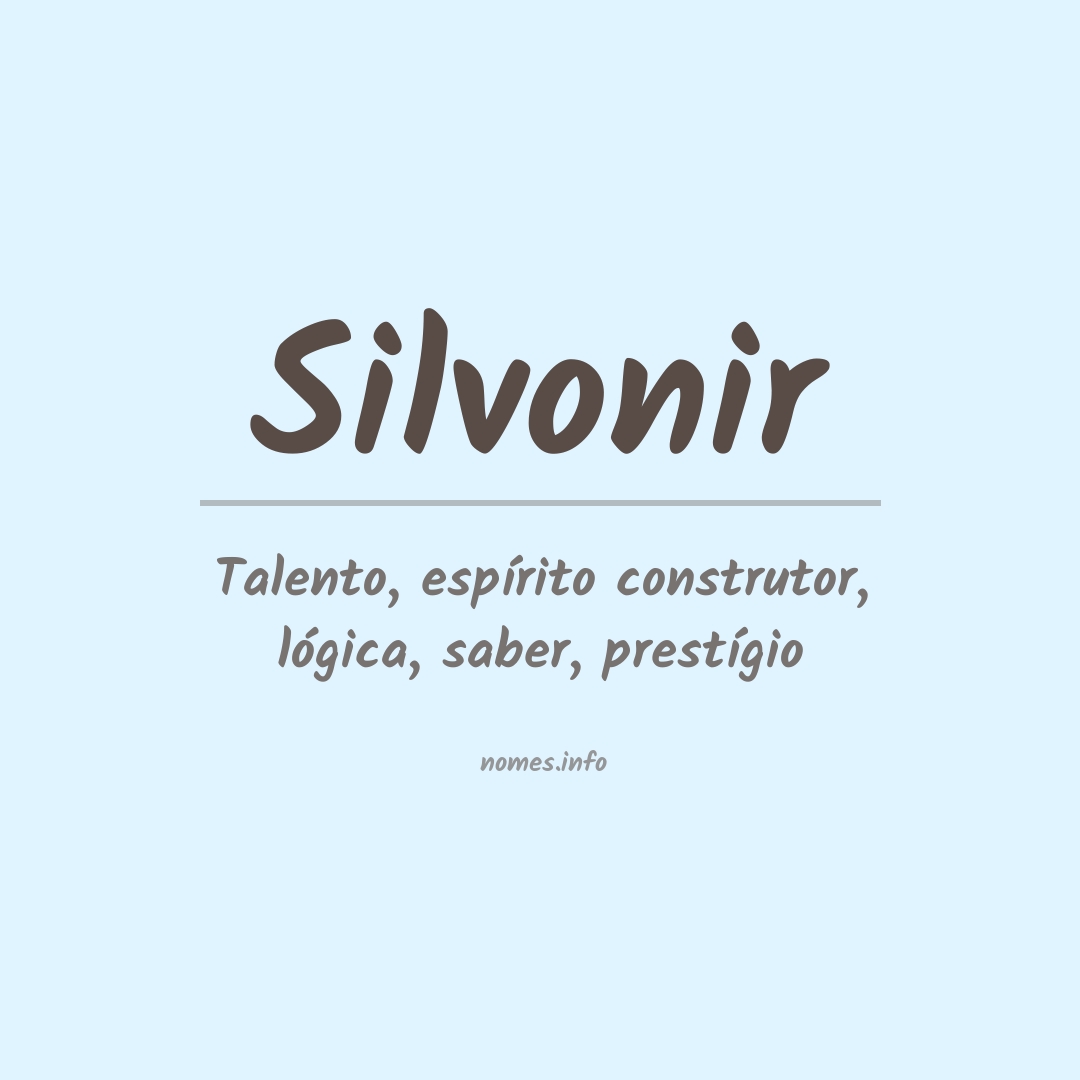 Significado do nome Silvonir