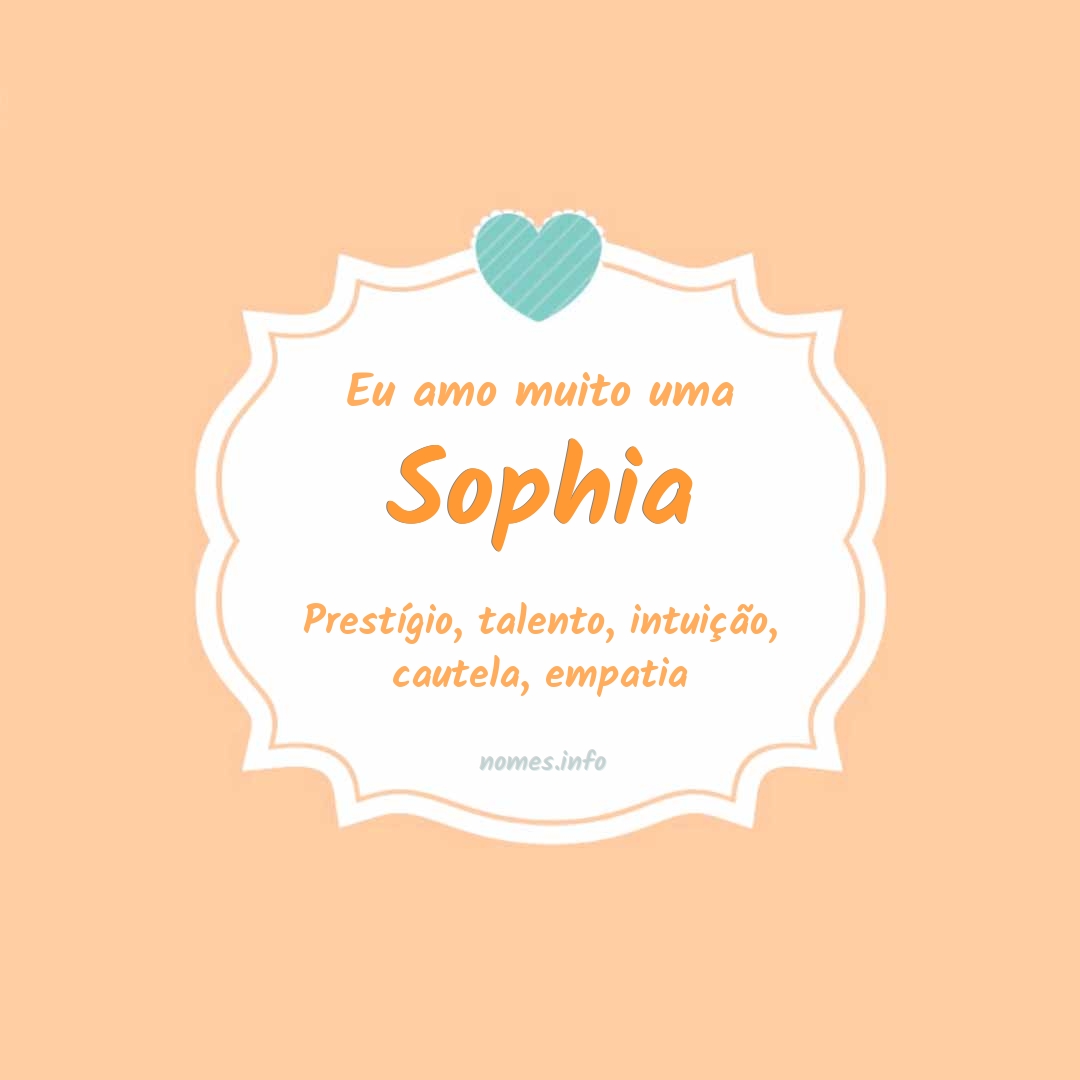 Significado Do Nome Sophia