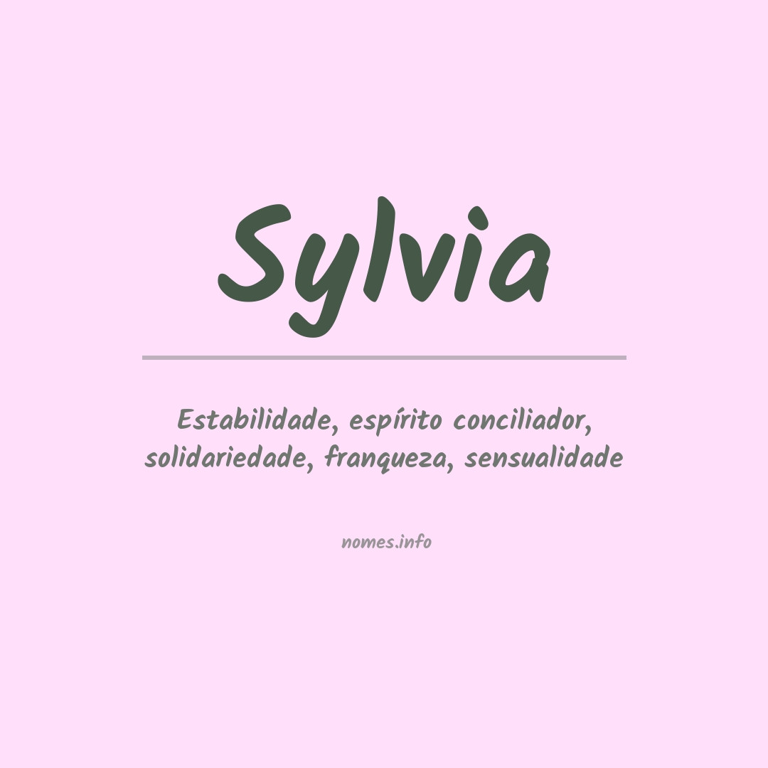 Significado do nome Sylvia