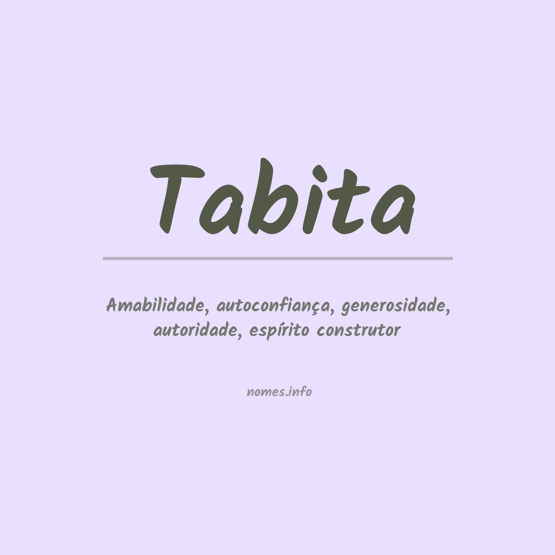 Significado do nome Tabita