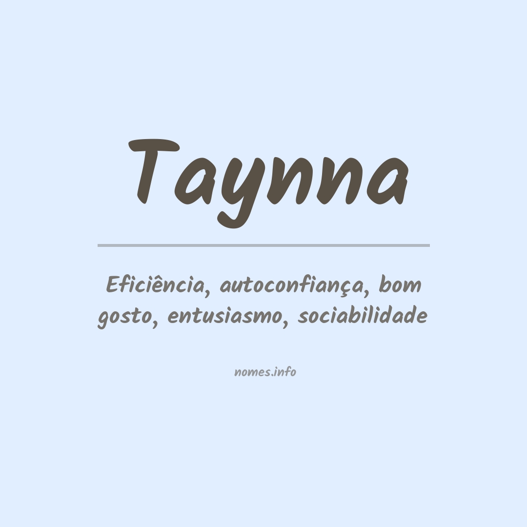 Significado do nome Taynna