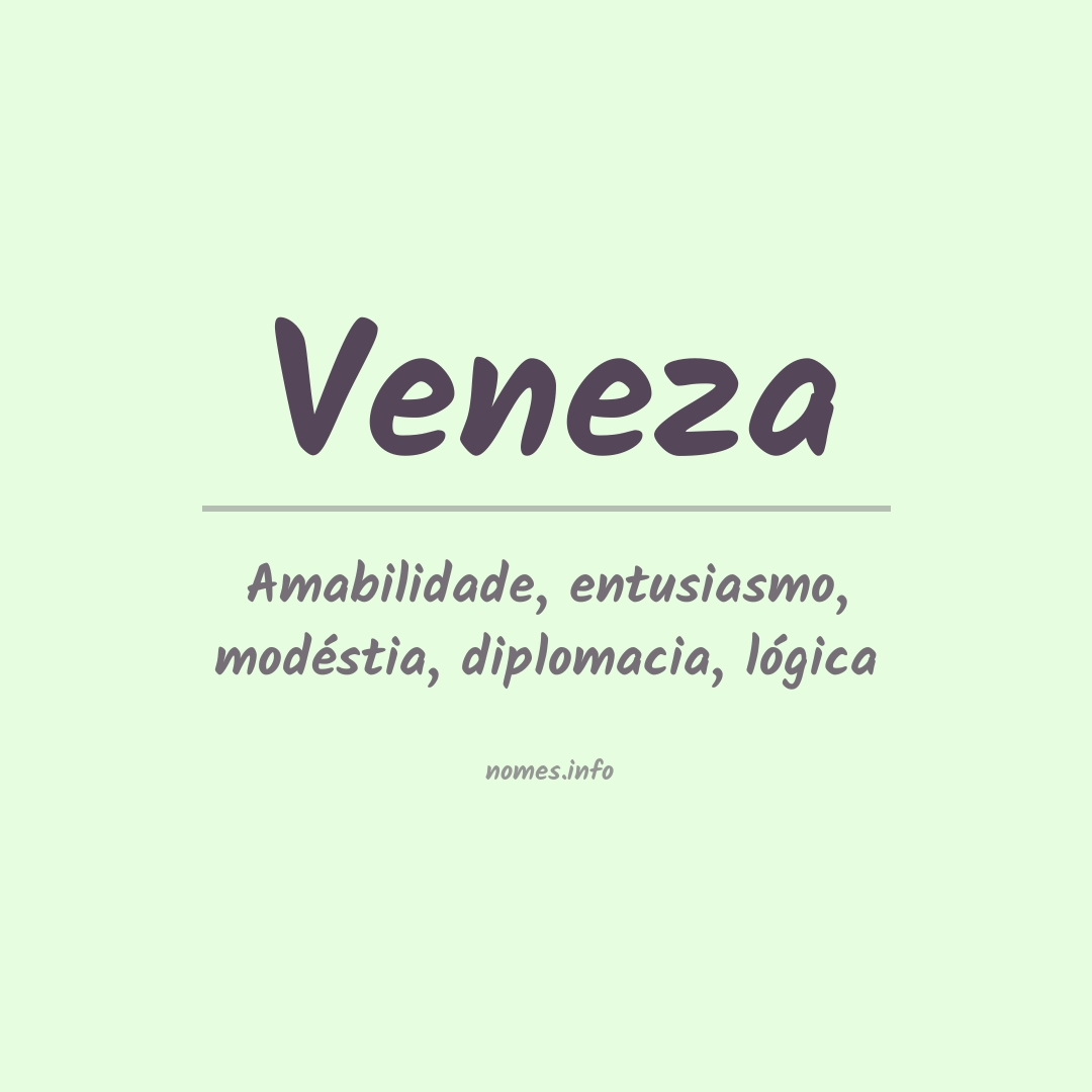 Significado Do Nome Veneza