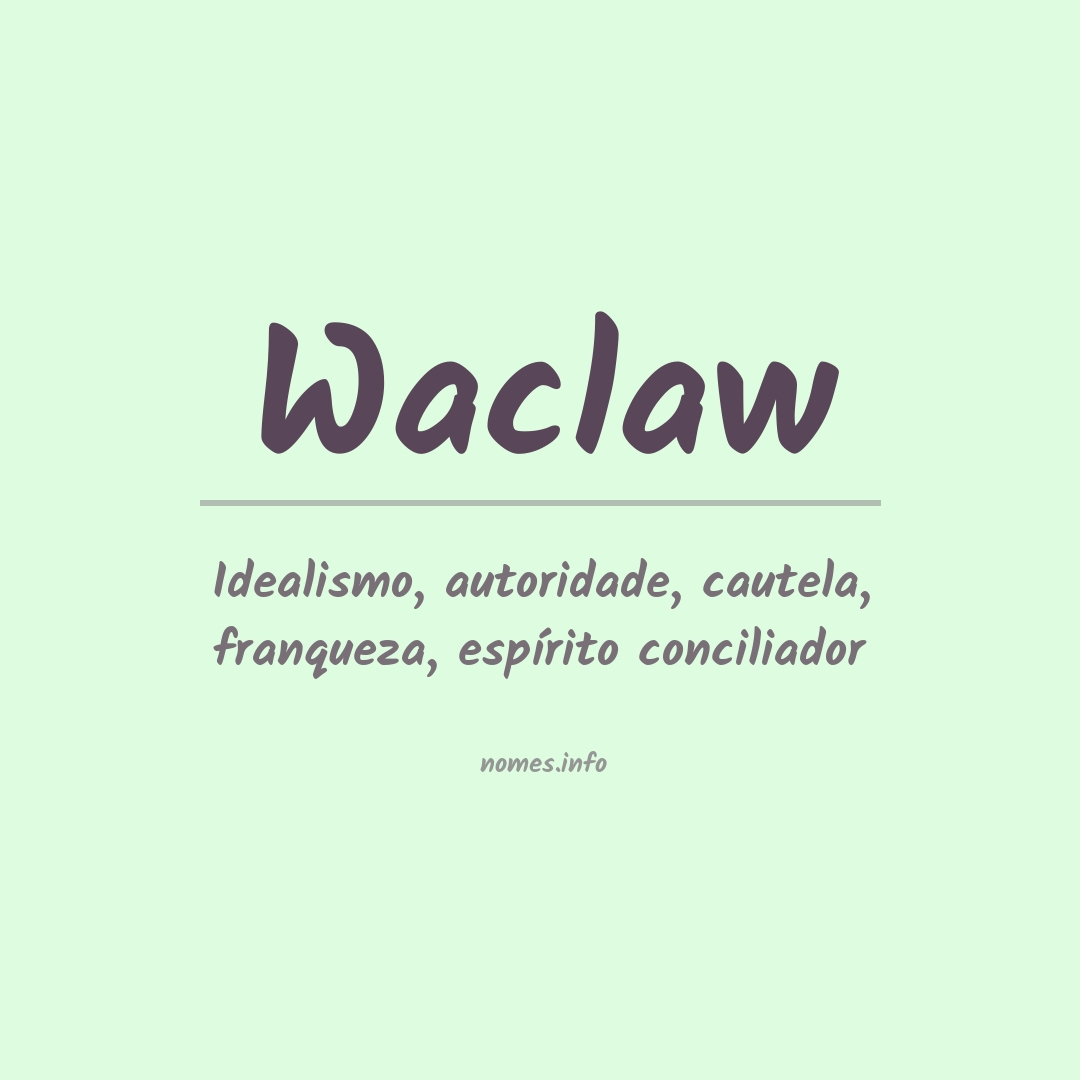 Significado do nome Waclaw