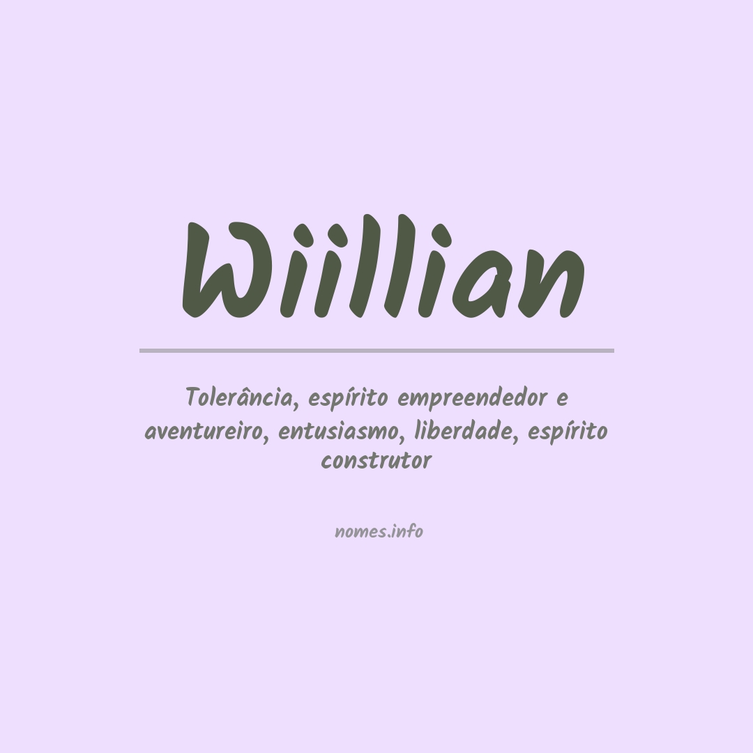 Significado do nome Wiillian