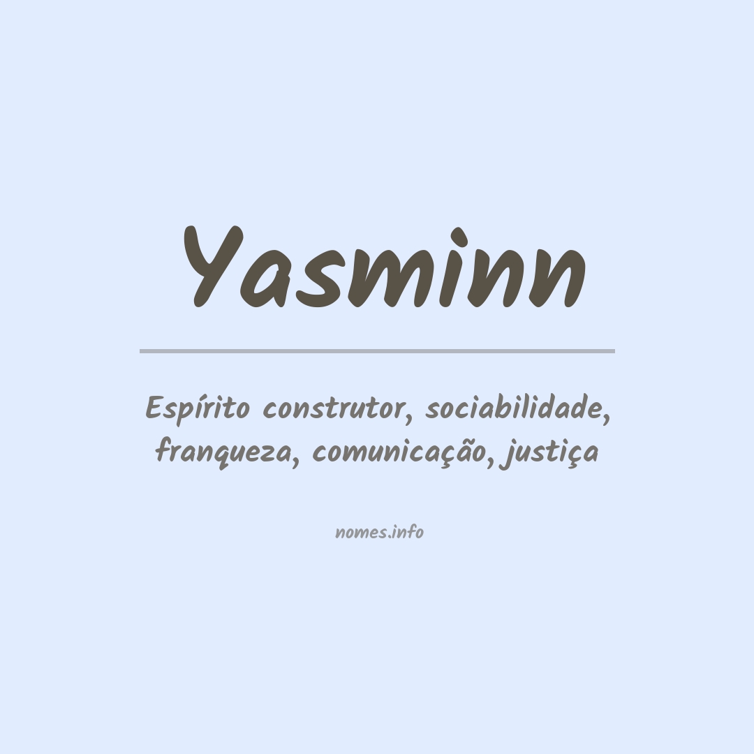 Significado do nome Yasminn