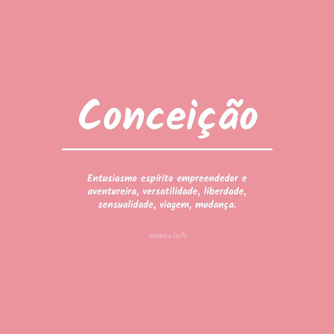 Significado Do Nome Concei O