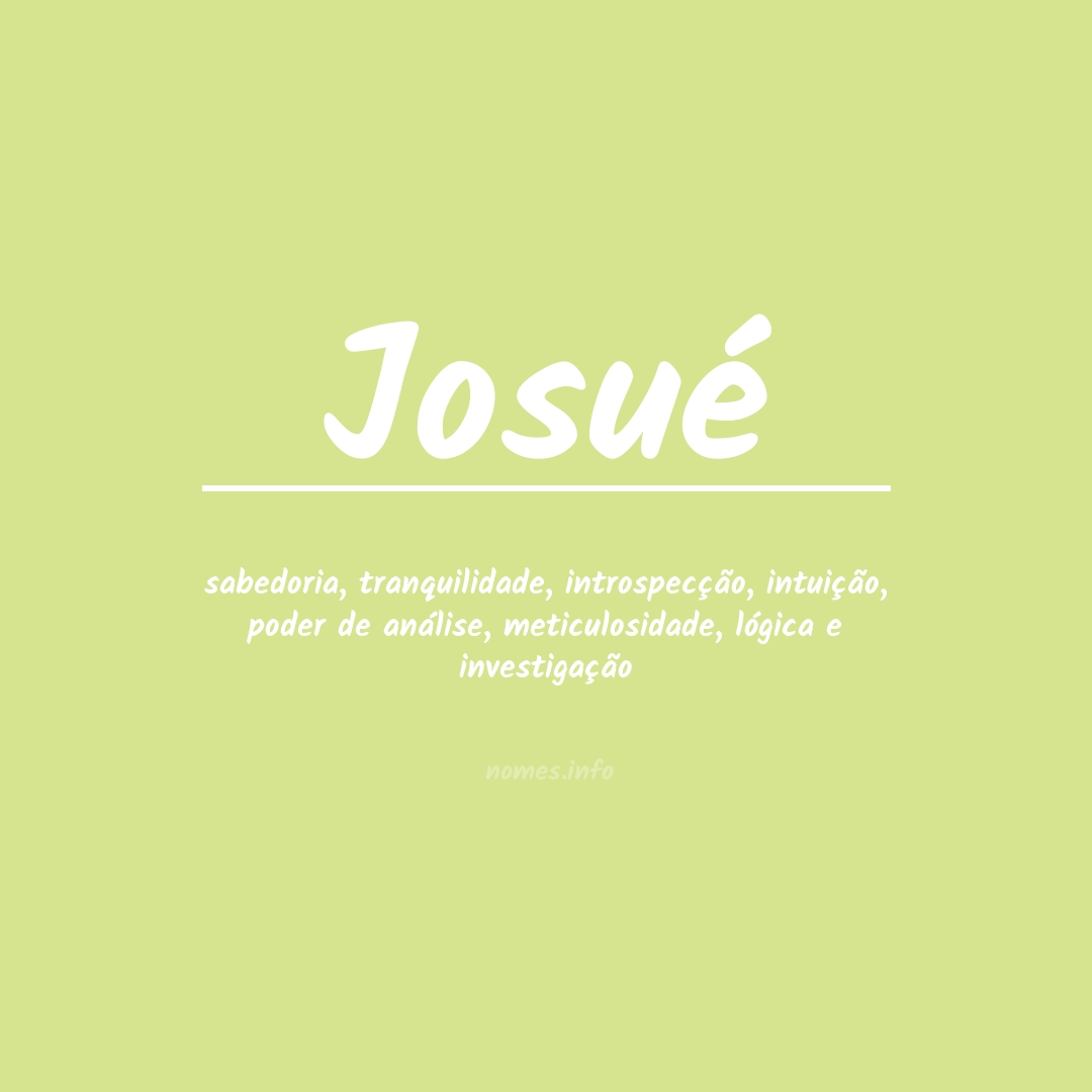 Significado do nome Josué