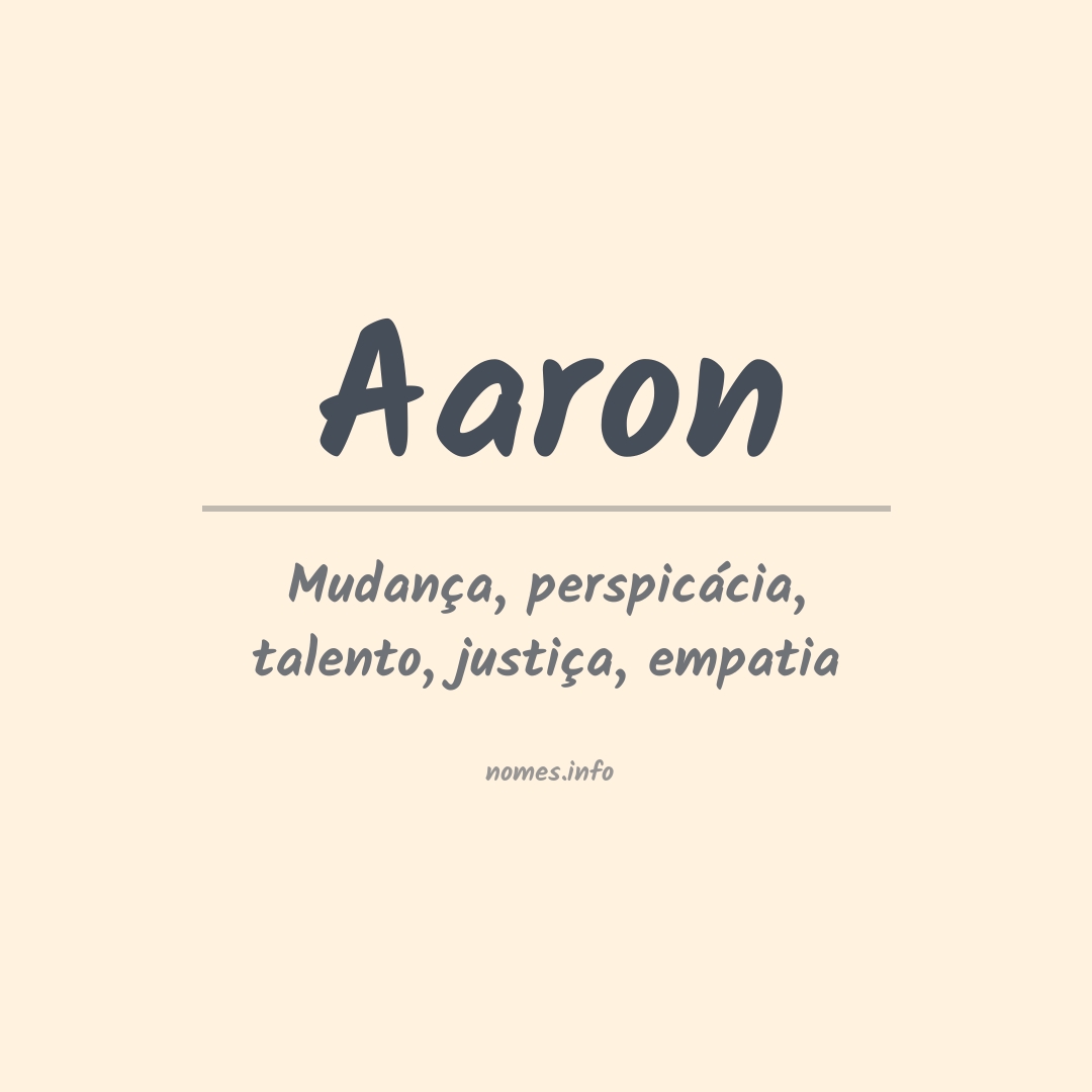 Significado do nome Aaron