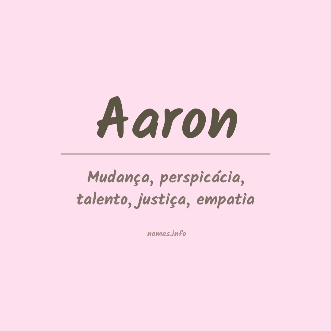 Significado do nome Aaron