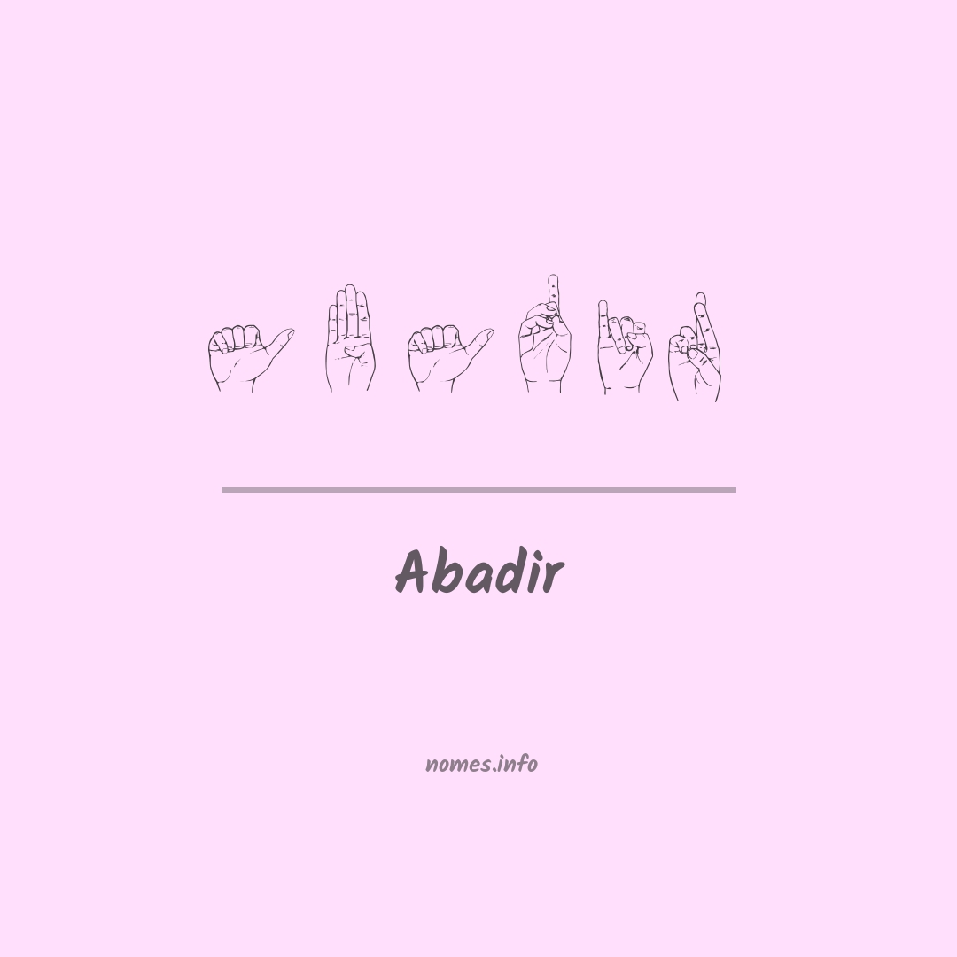 Abadir em Libras