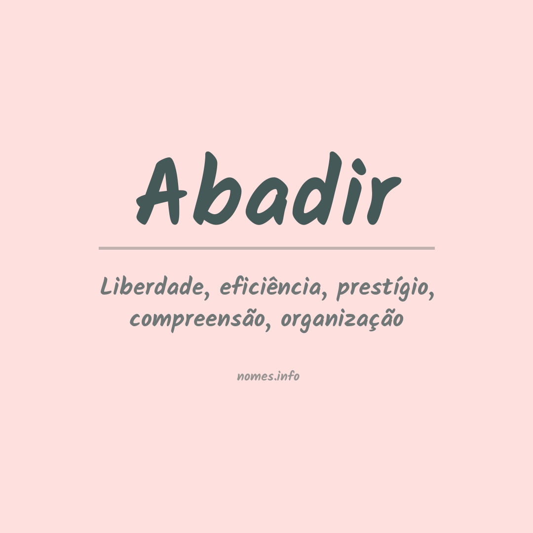 Significado do nome Abadir