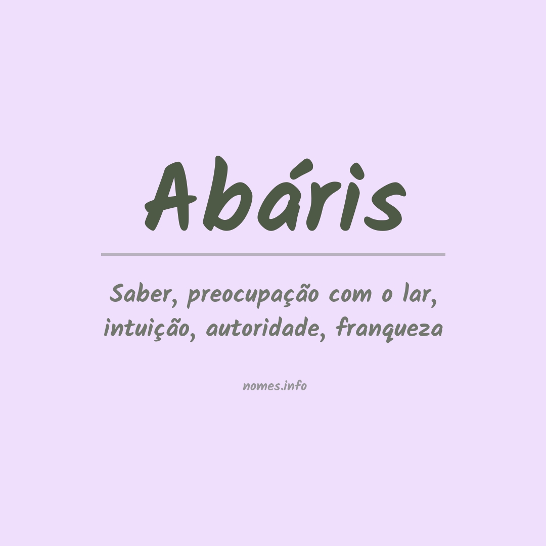 Significado do nome Abáris