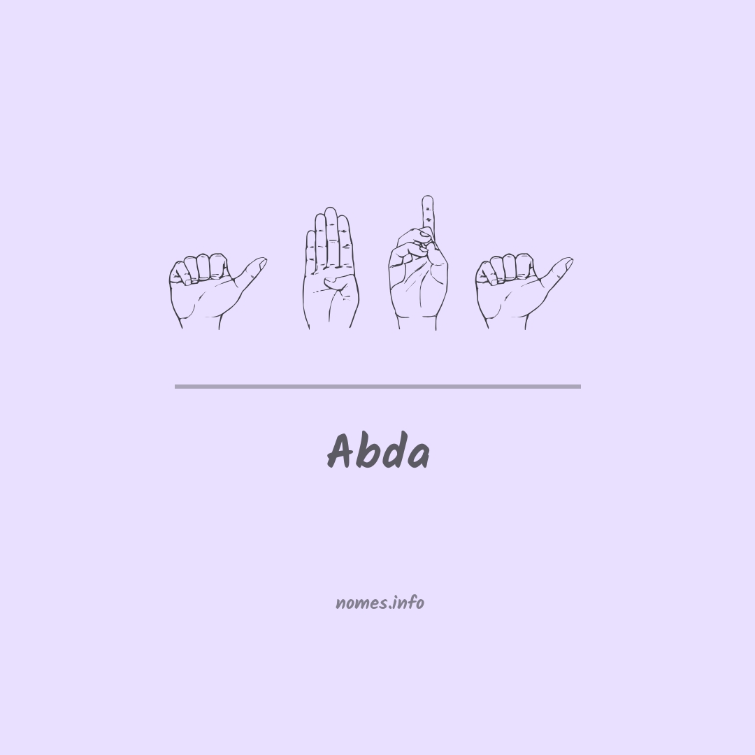 Abda em Libras