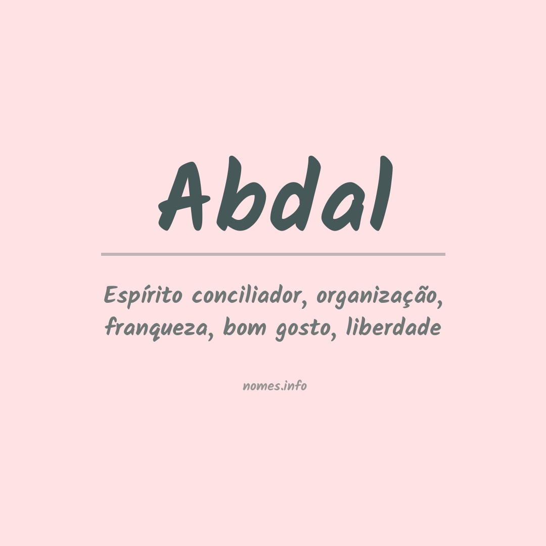 Significado do nome Abdal