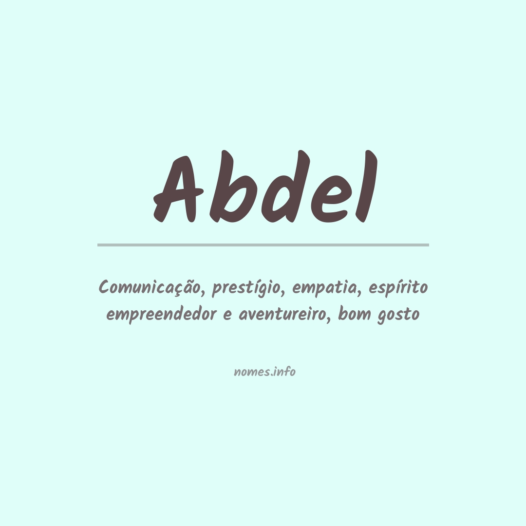 Significado do nome Abdel