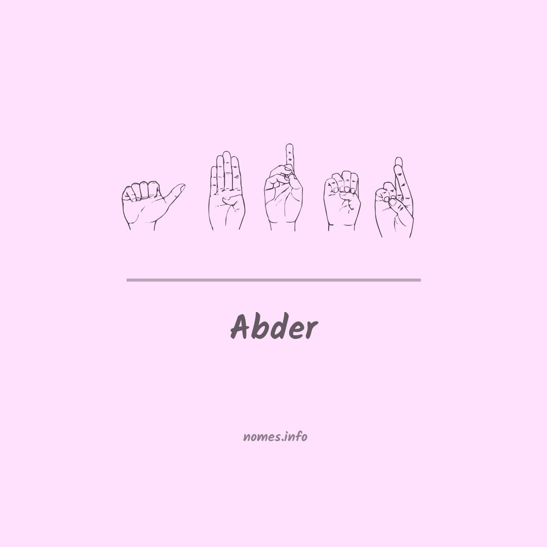Abder em Libras