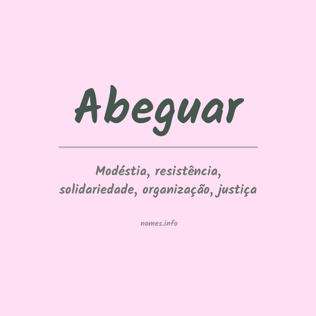 Significado do nome Abeguar