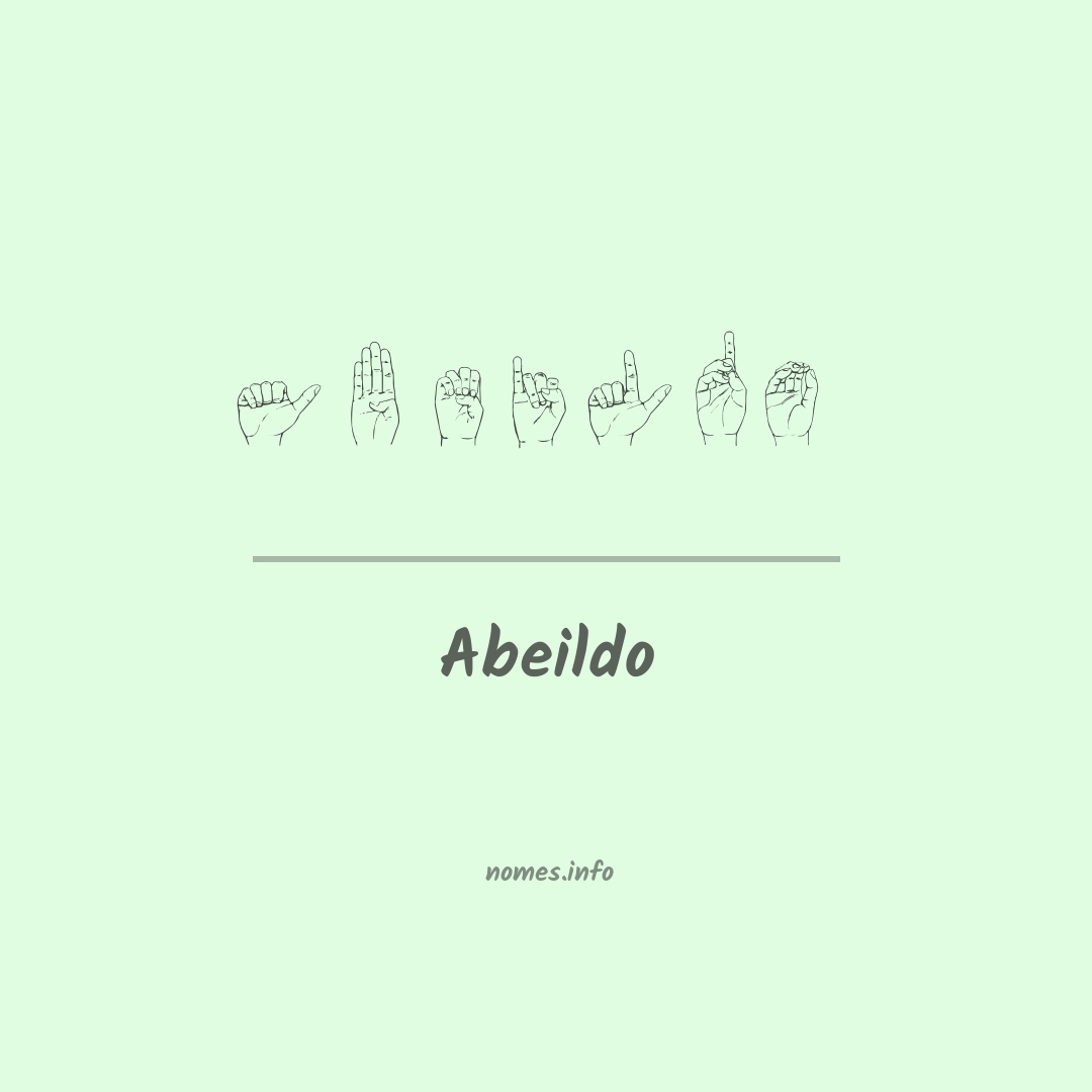 Abeildo em Libras