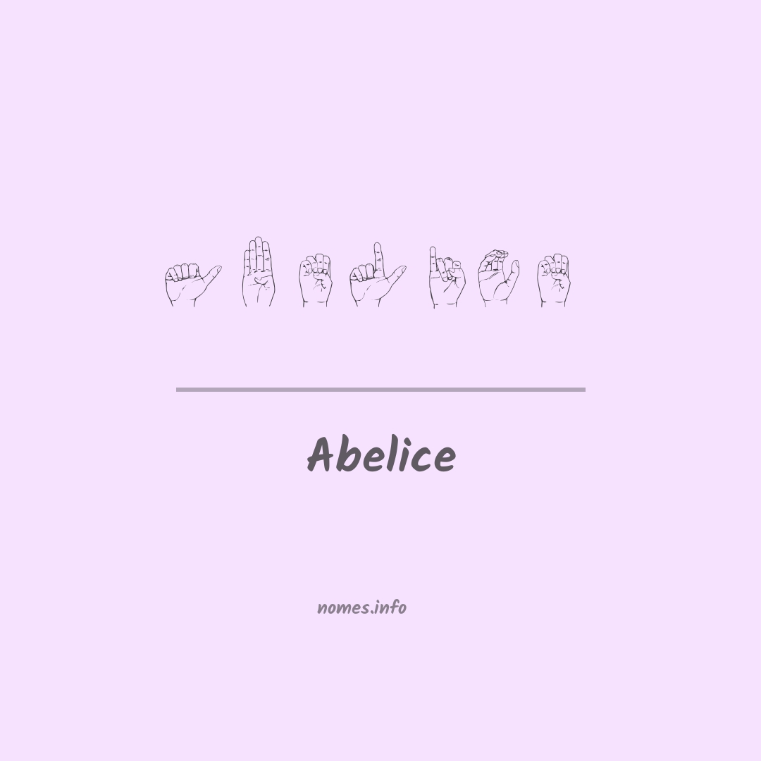 Abelice em Libras
