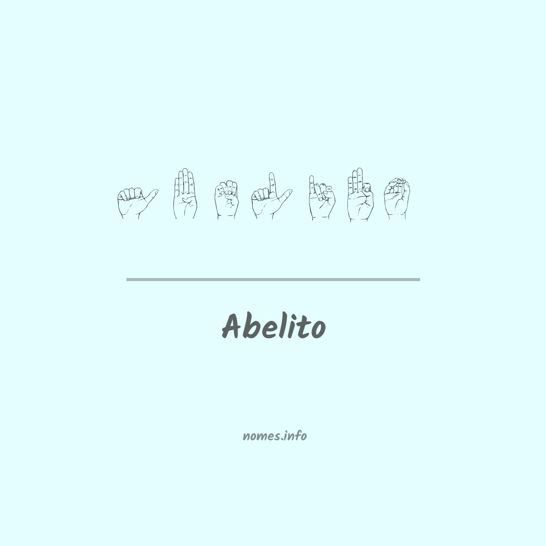Abelito em Libras