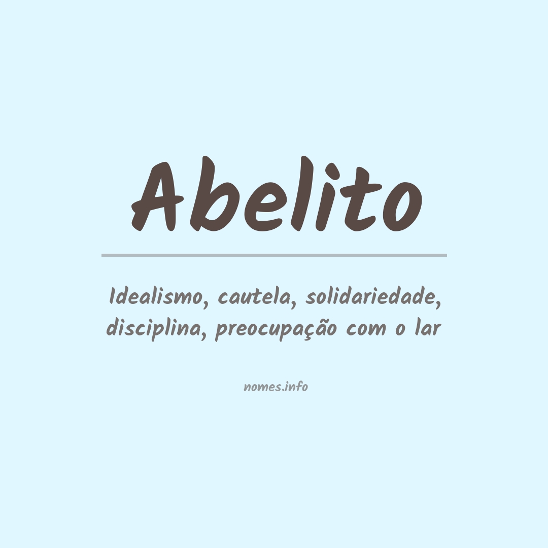 Significado do nome Abelito