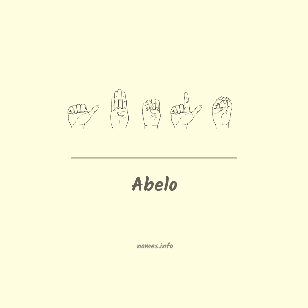 Abelo em Libras