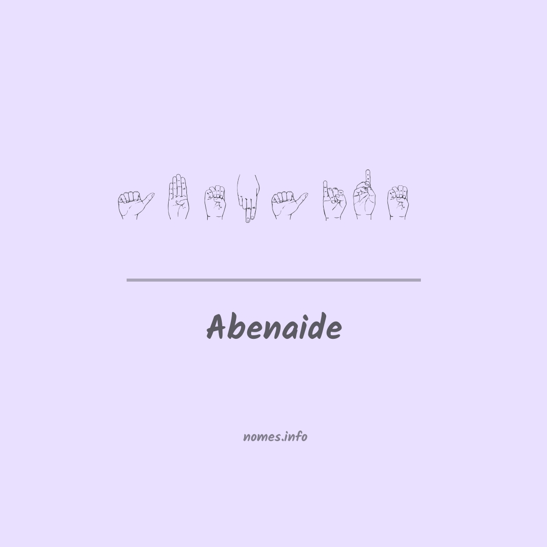 Abenaide em Libras