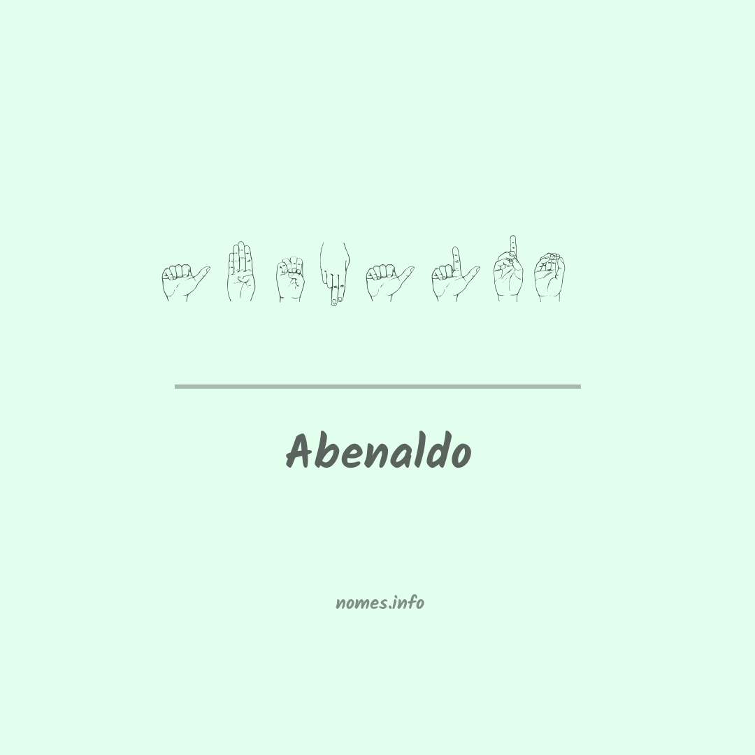 Abenaldo em Libras