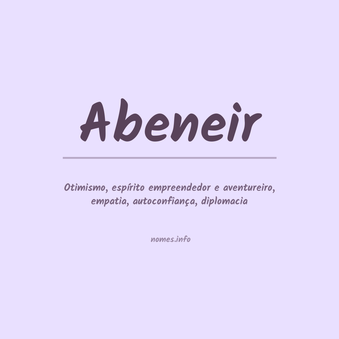 Significado do nome Abeneir