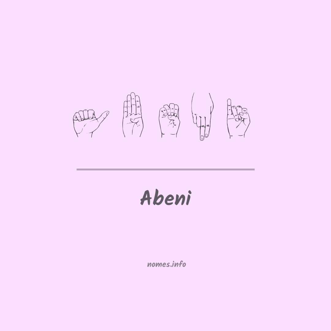 Abeni em Libras