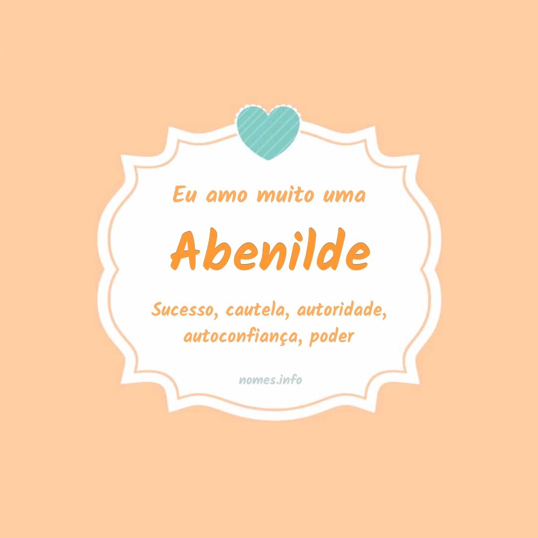 Eu amo muito Abenilde