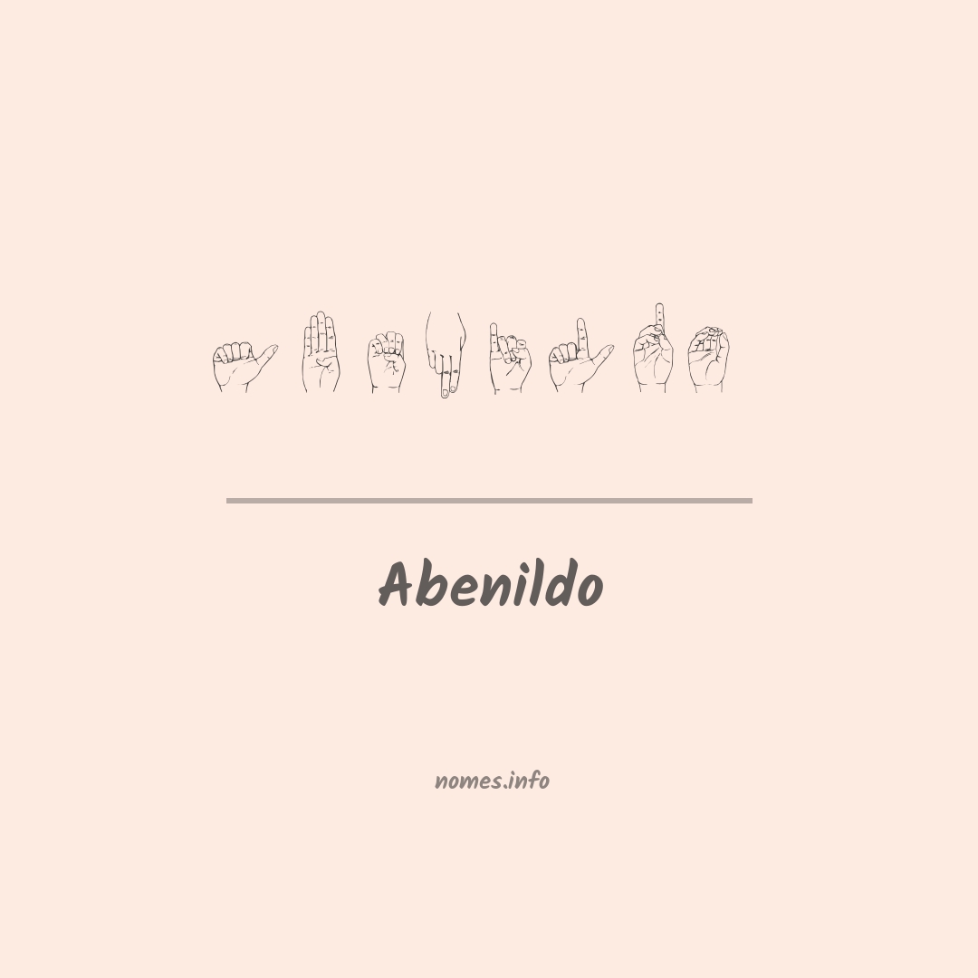 Abenildo em Libras