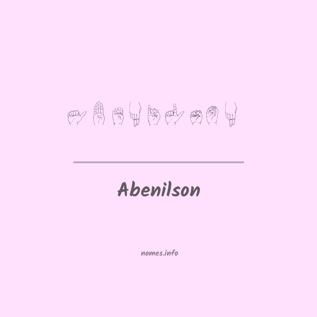 Abenilson em Libras