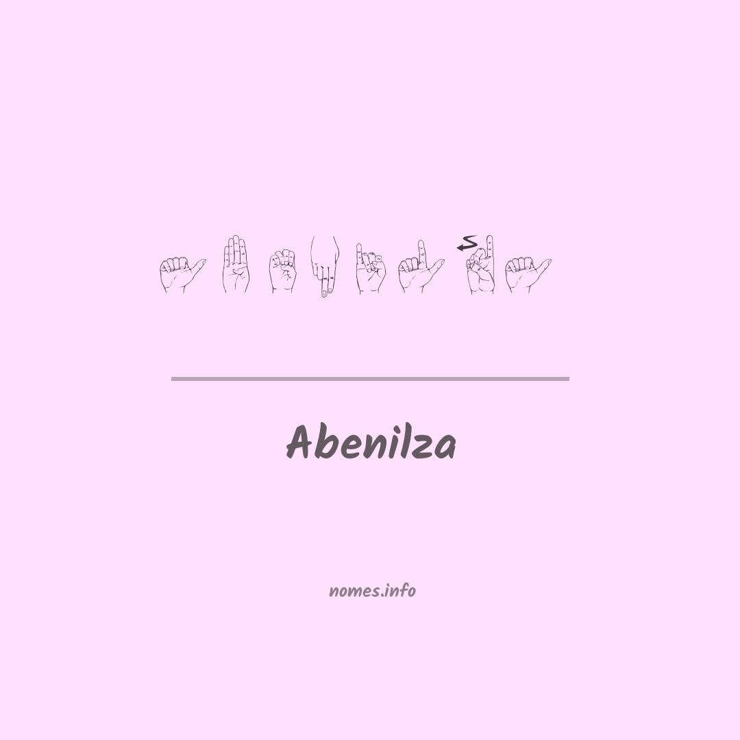 Abenilza em Libras