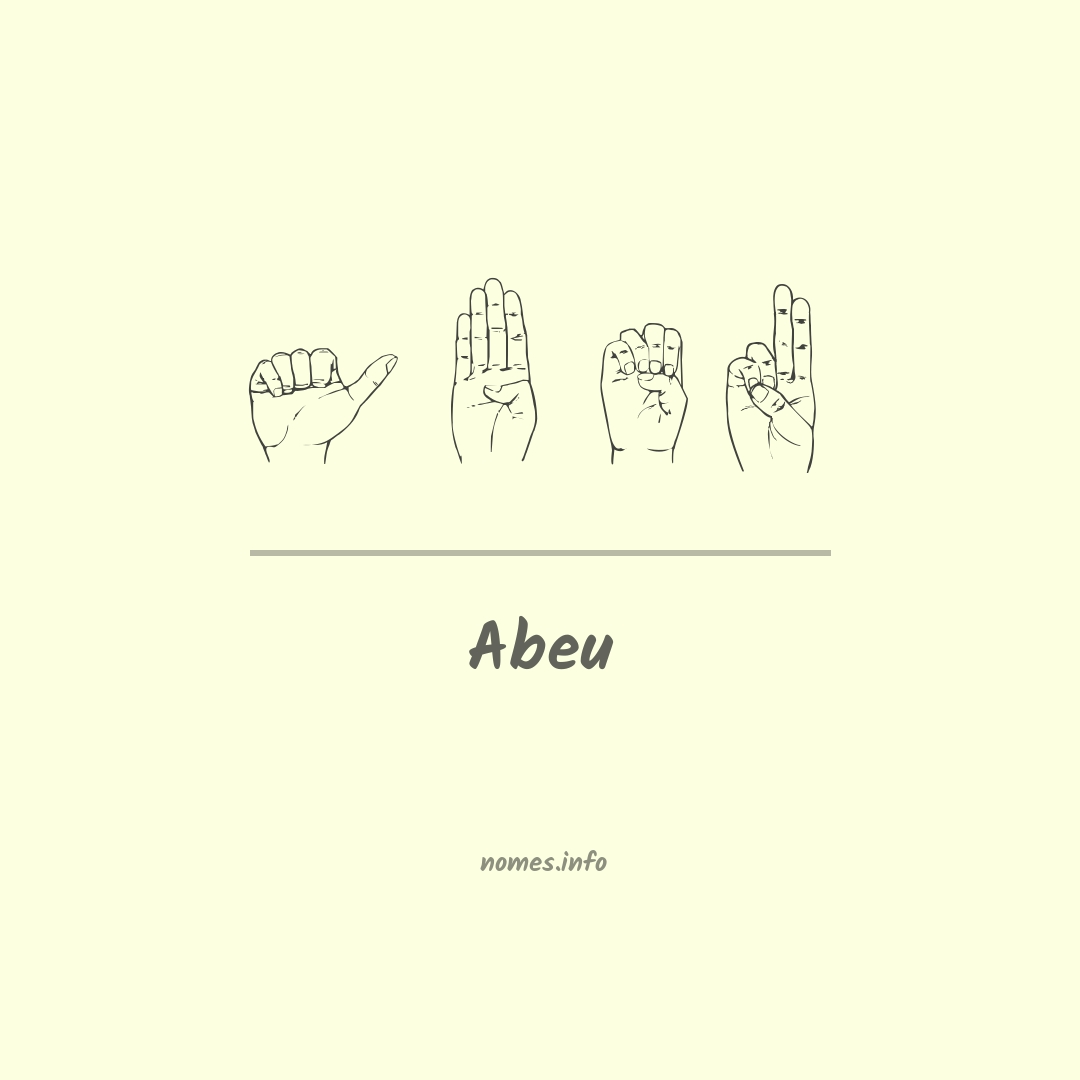 Abeu em Libras