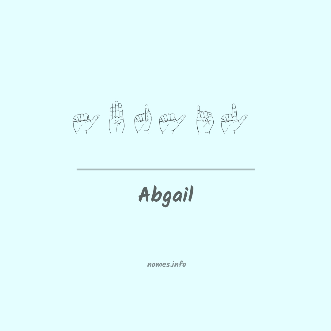 Abgail em Libras